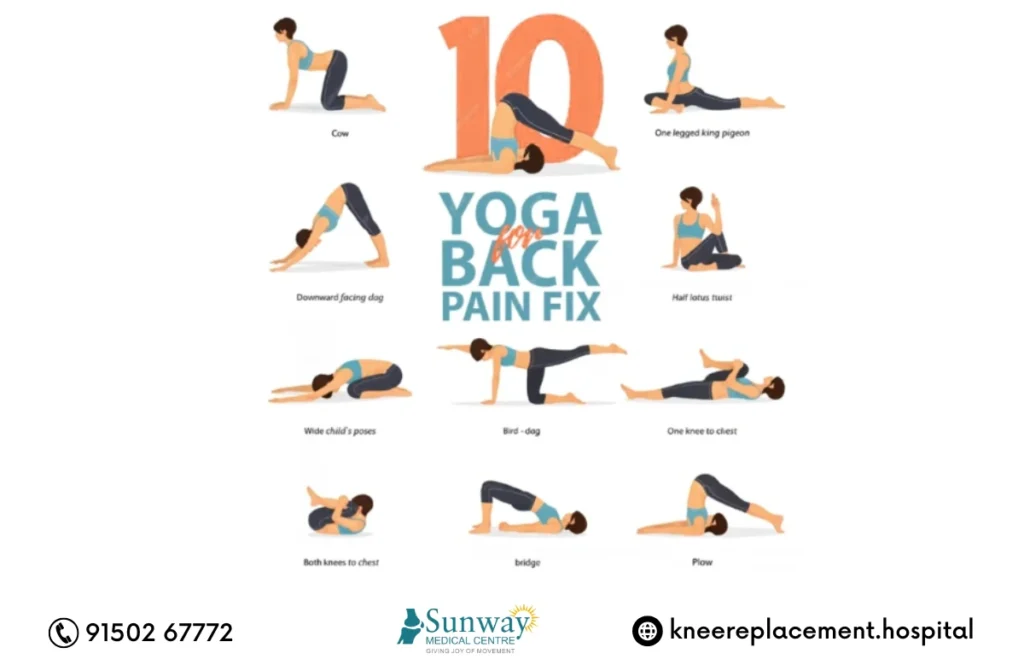 Yoga asanas for back pain